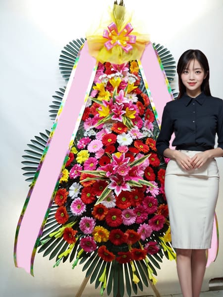 JW메리어트 서울 웨딩 3단화환 고급형